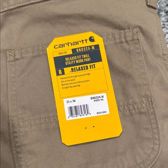Carhartt Men's Khaki work pants - Picture 2 of 7